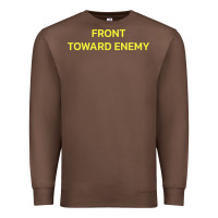 Chestnut FRONT TOWARD ENEMY Premium Sweatshirt - linhVisuals