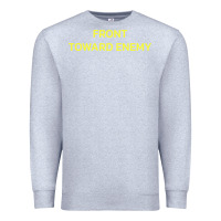 Heather Grey FRONT TOWARD ENEMY Premium Sweatshirt - linhVisuals