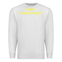 Oatmeal Heather FRONT TOWARD ENEMY Premium Sweatshirt - linhVisuals