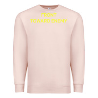 Pale Pink FRONT TOWARD ENEMY Premium Sweatshirt - linhVisuals
