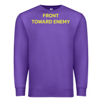 Purple FRONT TOWARD ENEMY Premium Sweatshirt - linhVisuals