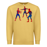 Antique Gold spidey meme Premium Sweatshirt - linhVisuals