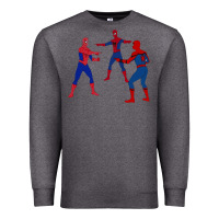 Charcoal Heather spidey meme Premium Sweatshirt - linhVisuals