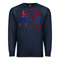 Navy spidey meme Premium Sweatshirt - linhVisuals