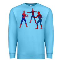 Ocean Blue spidey meme Premium Sweatshirt - linhVisuals