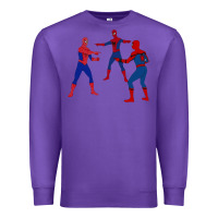 Purple spidey meme Premium Sweatshirt - linhVisuals