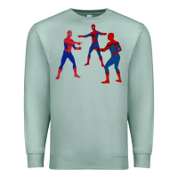 Seafoam spidey meme Premium Sweatshirt - linhVisuals