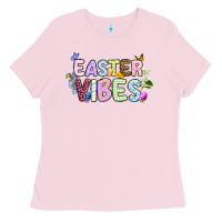 Bubblegum Pink Easter vibes Ladies Tee - OliviaCreatesArt