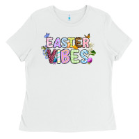 White Easter vibes Ladies Tee - OliviaCreatesArt