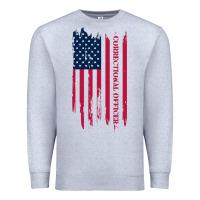 Heather Grey correctional officer shirts   correctional prison officer thin silver Premium Sweatshirt - linhVisuals