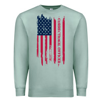 Seafoam correctional officer shirts   correctional prison officer thin silver Premium Sweatshirt - linhVisuals
