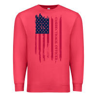 Cardinal correctional officer shirts   correctional prison officer thin silver Premium Sweatshirt - linhVisuals
