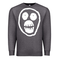 Charcoal Heather the mighty boosh monkey skull Premium Sweatshirt - linhVisuals