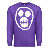 Purple the mighty boosh monkey skull Premium Sweatshirt - linhVisuals