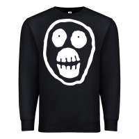 Black the mighty boosh monkey skull Premium Sweatshirt - linhVisuals