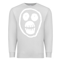 Dove Grey the mighty boosh monkey skull Premium Sweatshirt - linhVisuals