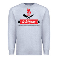 Heather Grey ichiban steakhouse Premium Sweatshirt - linhVisuals