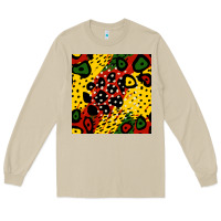 Mushroom african colors pattern Long Sleeve Tee - BundleAndBundleShop