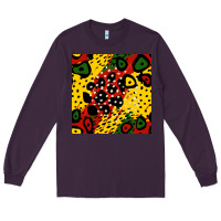 Plum african colors pattern Long Sleeve Tee - BundleAndBundleShop