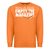Carrot when in doubt empty the magazine Premium Sweatshirt - linhVisuals