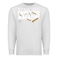 Oatmeal Heather when in doubt empty the magazine Premium Sweatshirt - linhVisuals