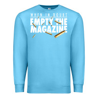 Ocean Blue when in doubt empty the magazine Premium Sweatshirt - linhVisuals