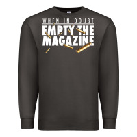 Smoke when in doubt empty the magazine Premium Sweatshirt - linhVisuals