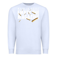 White when in doubt empty the magazine Premium Sweatshirt - linhVisuals