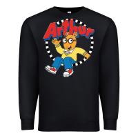 Black Funko Up Arthur Premium Sweatshirt - linhVisuals