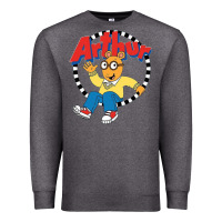 Charcoal Heather Funko Up Arthur Premium Sweatshirt - linhVisuals