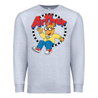 Heather Grey Funko Up Arthur Premium Sweatshirt - linhVisuals