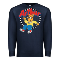 Navy Funko Up Arthur Premium Sweatshirt - linhVisuals