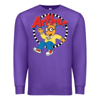 Purple Funko Up Arthur Premium Sweatshirt - linhVisuals