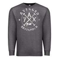 Charcoal Heather avenged sevenfold 13 Premium Sweatshirt - linhVisuals