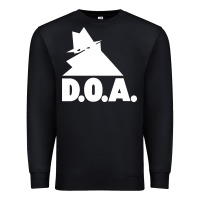 Black the doa punk new silhouette design Premium Sweatshirt - linhVisuals