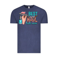 Vintage Denim best nail tech ever bbs Vintage Tee - BundleAndBundleShop
