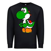 Black Yoshi Green Premium Sweatshirt - linhVisuals