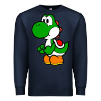 Navy Yoshi Green Premium Sweatshirt - linhVisuals