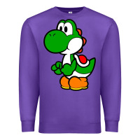 Purple Yoshi Green Premium Sweatshirt - linhVisuals