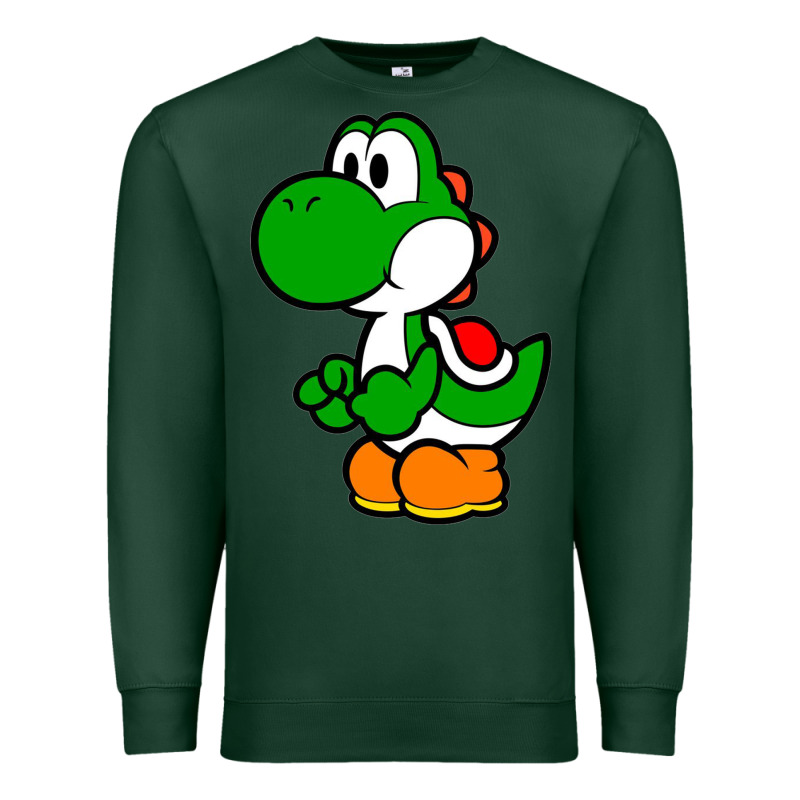 Yoshi Green Premium Sweatshirt by linhVisuals | Teevron