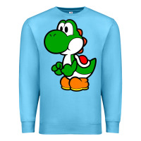 Ocean Blue Yoshi Green Premium Sweatshirt - linhVisuals