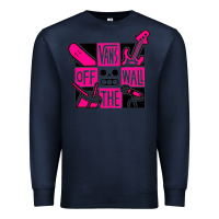 Navy #vans music Premium Sweatshirt - linhVisuals