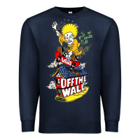 Navy #vans off the wall Premium Sweatshirt - linhVisuals