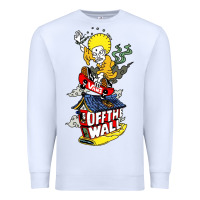 White #vans off the wall Premium Sweatshirt - linhVisuals