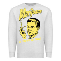 Oatmeal Heather the marijuana weed Premium Sweatshirt - linhVisuals