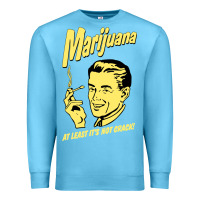 Ocean Blue the marijuana weed Premium Sweatshirt - linhVisuals