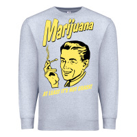 Heather Grey the marijuana weed Premium Sweatshirt - linhVisuals