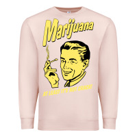 Pale Pink the marijuana weed Premium Sweatshirt - linhVisuals