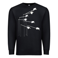 Black the modest mouse Premium Sweatshirt - linhVisuals