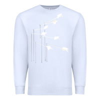 White the modest mouse Premium Sweatshirt - linhVisuals